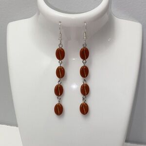 Drop Coffee Bean Earrings